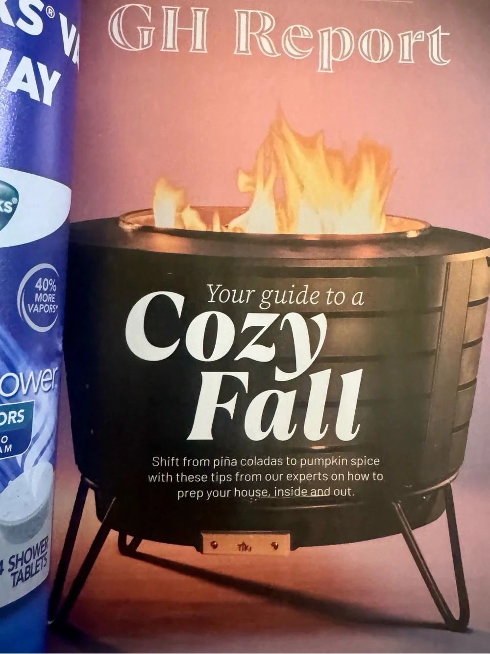 Good Housekeeping Magazine Sept/Oct 2025 Issue Cozy Season Fall Decor
